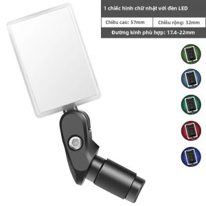 West Biking | Gương Chiếu Hậu Xe Đạp Chống Chói WEST BIKING HD 360 Độ °   Gương Chiếu Hậu Xoay Được Có Tấm Phản Quang Dành Cho Xe Đạp Đường Trường Và Xe Đạp Địa Hình