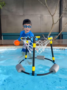 Safsof Water Polo ของเล่นเด็ก ปาบอลเข้าโก ของเล่นในน้ำ ลอยน้ำ  ประตูโปโลน้ำ เล่นในสระน้ำ ปลอดภัย รุ่น WAP-02