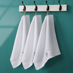 Pure Cotton Long Velvet Towel Small Hand Towel Soft Absorbent No Shedding Hotel Standard Face Towel Home Use 35x35cm