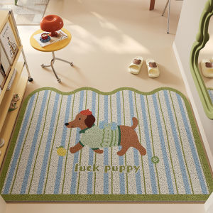 ovzf | Anti-slip Entrance Door Mat with Creamy Style Silk Loop
