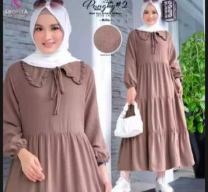 MIDI DRESS BAHAN CRINCLE SUMMER//MIDI DRESS BEST SELLER//HIGH RECOMENDED//BISA COD//DRESS CRINCLE BEST//SIZE M L XL