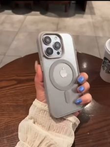 PREMIUM CASE MAGNETIC NATURAL TITANIUM GREY COMPATIBLE FOR ip 16 PROMAX 16 PRO 16 PLUS 16 15 PROMAX 15 PRO 15 PLUS 15 14 PROMAX 14 PRO 14 13 PROMAX 13 PRO 13 12 PROMAX 12 PRO 12 11 PROMAX 11 PRO 11 SOFTCASE CASING FULL PROTECTION