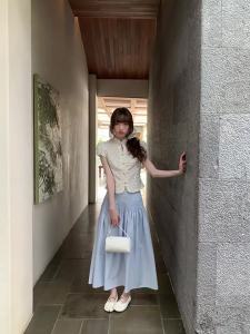 Mandarin Collar Vintage Floral Shirt