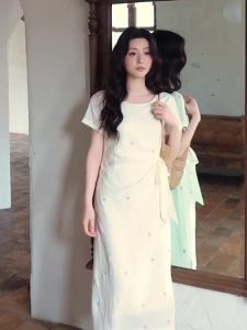 Waist-Cinching Slimming Designer Dress