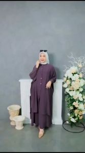 ZAINA SETROK BY ZR STELAN ROK TUNIK WANITA MUSLIM MODERN KEKINIAN SETROK TERVIRAL