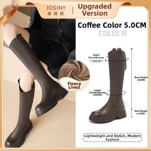 Josiny | Early Spring Long Shaft Boots Knights Style