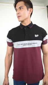 Forest Soft Pique Cotton Colour Block Short Sleeve Cut & Sew Polo T Shirt | T Shirt Lelaki - 621332