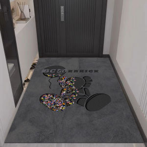 Entrance Door Mat Doorway Entrance Stain Resistant Waterproof PVC Scrub Kitchen Mat Sub Hallway Corridor Floor Mat