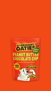 Overnight Oaties Peanut Butter Chocolate Chip Plant Based Protein Overnight Oats Oatmeal Snack