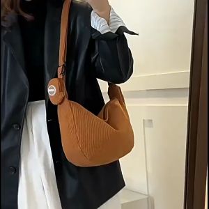 Beg Bahu Beg Kanvas Semua Padanan Gaya Korea Kapasiti Besar Large Capacity korean style All-Match Canvas Bag Shoulder Bag
