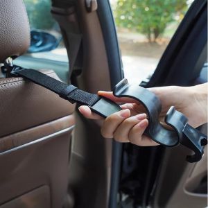 Multi-function 2pcs Rear Seat Headrest Hanging Hook Umbrella Holder Seat Back Storage Hook Auto Interior Tool Car Back Seat Hook