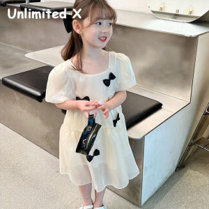 Unlimited X Girls Dress: Korean Style Princess Dress for Summer