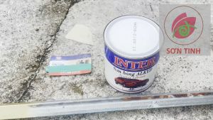 Sơn vân bông Inter sơn sần màu vàng (lon 900gr) mã 8812