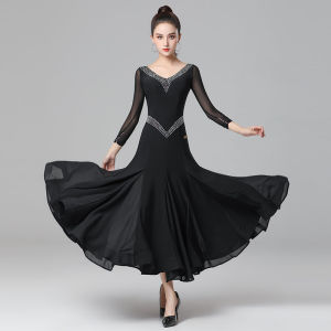 DANBAOLUO | Luxury Modern Standard Dance Dress V Neck Practice Wear