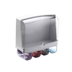 ที่เก็บแปรงสีฟัน ชั้นวางของในห้องน้ำ Toothbrush holder แบบติดผนัง ที่แขวนแปรงสีฟัน พร้อมช่องเก็บของ กันน้ำและกันฝุ่น ขนาดใหญ่ จุได้เยอะ