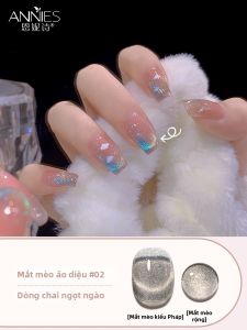 ANNIES | Sơn Móng Tay Gel Màu Đá Quý Đỏ Rượu Vang Có Hiệu Ứng Mắt Mèo