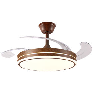 DGY | Retractable Fan Chandelier Walnut