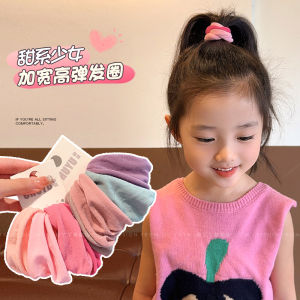 ยางรัดผมแบบไม่มีรอยต่อความยืดหยุ่นสูงกว้างเป็นพิเศษสําหรับเด็กผู้หญิงเครื่องประดับผมเด็ก < Ne1> ที่คาดผมลายมาส์กหน้า