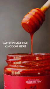 Combo saffron mật ong Kingdom Herb chính hãng nhụy hoa nghệ tây ngâm mật ong thượng hạng nguyên chất 2 hộp (hộp/311g)