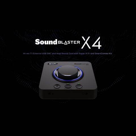 Creative Sound Blaster X4 Hi-Res 24bit/192kHz External USB DAC And Amp ...