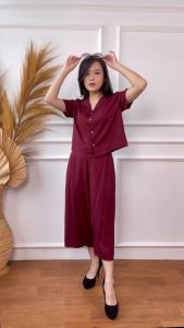 Mihar Store / COD 845 - Setelan Rayon Premium Casual Polos