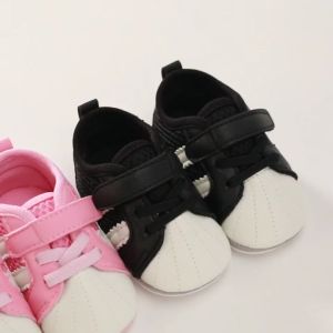 Toddler First Walker Baby Shoes Boy Girl Classical Sport Rubber Sole PU Leather Multi-Color Crib Baby Moccasins Casual Shoes