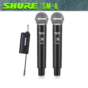 SHURE SM-8 ไมโครโฟนไร้สาย 100% ไมค์ร้องเพลง ไมค์คาราโอเกะ KTV ไมค์ลอย ไมโครโฟนพกพา ไมค์โครโฟน ไมค์ลอยไร้สาย ไมคโครโฟน