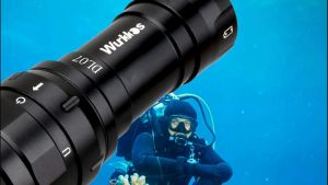 FAST DELIVERY G-Gourd Senter LED Menyelam Diving Bawah Air Super Terang Flashlight Waterproof IPX8