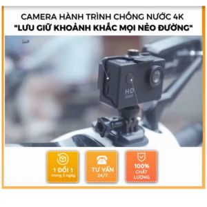 Camera Hành Trình Đa Năng 4K Ultra HD Chống Nước Chống Rung Kết Nối WiFi - Ghi Hình Di Động