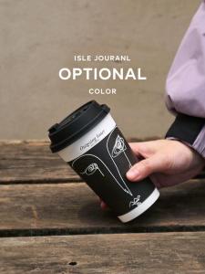 Thickened Disposable Coffee Cup Portable Artist Takeaway Paper Cup Milk Tea Hot Drink Accompanying Cup with Lid Original Design