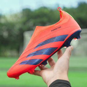 Mesi Falcon Football Shoes No-Lace Seamless Long Nail FG Short Nail AG Shoe Breathable Supportive Lightweight Comfortable