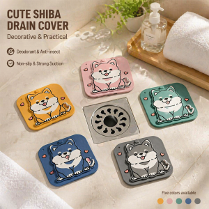 Two-in-One Silicone Bathroom Floor Drain Anti-Odor Seal Sewer Backflow Prevention Cover Patch for Bathroom