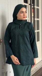 ZAIKHA | Ayuni Kurung [10 Colors Kurung Kedah Design Embroidery Flower Cotton]