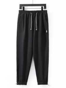Quần Thể Thao Nam Cỡ Lớn Bằng Cotton Co Giãn Quần Dài Thường Ngày Cạp Chun Quần Dài Mùa Thu Đông Màu Trơn Chống Nhăn Quần Dài Thoải Mái