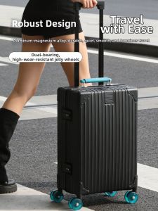 sushimu | New Full Aluminum-Magnesium Travel Suitcase 20 inches