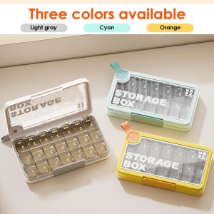 Weekly Pill Box Large Daily Pill Cases Pills Container with Dispenser and Medicine Storage Vitamin Organizer