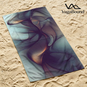 Amethyst Smoke Flow Luxury Beach Towels Crafted from Combed Cotton Plush and Absorbent Beach Towel or Pool Towels