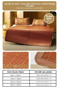 Mercury | Chăn Đệm Tre Hai Mặt Gấp Gọn Chống Khuẩn
