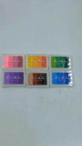 6PCS/SET Stamp Pad InkPad bak stempel gradient lets color radiant color tinta cap stempel warna warni HB1304 DIY