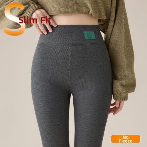 Thermal Long Version Cotton Pants Gray