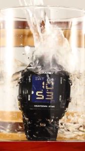 Jam Tangan Pria SKMEI AlphaPro Original Tali Silica Gel Digital Sport Watch Water Resist