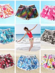 Original Beach Pants Summer Water Holiday Floral Print Shorts Womens Floral Casual Fashion Home Sports Loose Quick-Drying