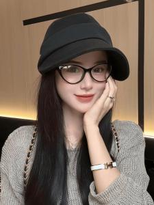 หมวกทรงปากเป็ดสไตล์ใหม่ Hebe สำหรับผู้หญิง หมวกตกปลา กันแดด ฤดูใบไม้ร่วง/ฤดูหนาว หมวกปากกว้าง เหมาะกับหน้าปัจจุบัน