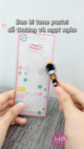 Nhíp Nhổ Lông Mày Thép Không Gỉ Geisha Mujaki Sweet Rabbit Japanese Girl Eyebrow Tweezer (Black 2 Màu Đen )