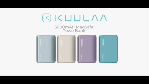 KUULAA 5000mAh Power Bank Magnetic Wireless Portable Charger PD 20W Magnetic PowerBank with USB-C Cable Compatible with iPhone 15/14/13/12 Series 15/14/13/12 Series