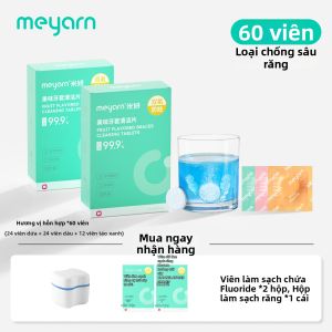 MEYARN | Viên Sủi Rửa Răng Giả Và Khay Niềng Răng
