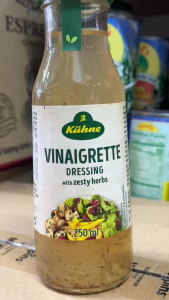 Date 11/27 Sốt giấm trộn salad Kiihne Kuehne 250ml - Dressing Vinaigrette