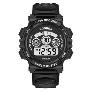 COOBOS Brand Childrens Watches Led Digital Kids Watches Boys Sports Watch Student Multifunctional Wristwatches relogio infantil