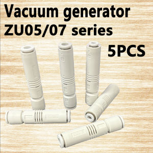 5pcs chuck straight type ZU05S ZU07S ZU05L ZU07L ZU07S-04 Pneumatic ZU Tube vacuum generator negative pressure vacuum generator