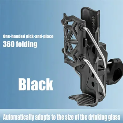 Adjustable Motorcycle Bike Cup Holder Handlebar Water Bottle Bike Mount For 32-77mm for bicycles